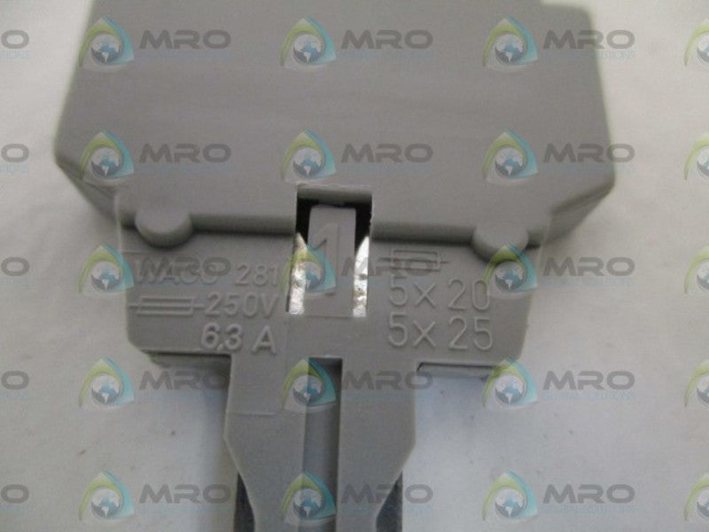 WAGO 281-511 FUSE PLUG WITH PULL TAB NSNP