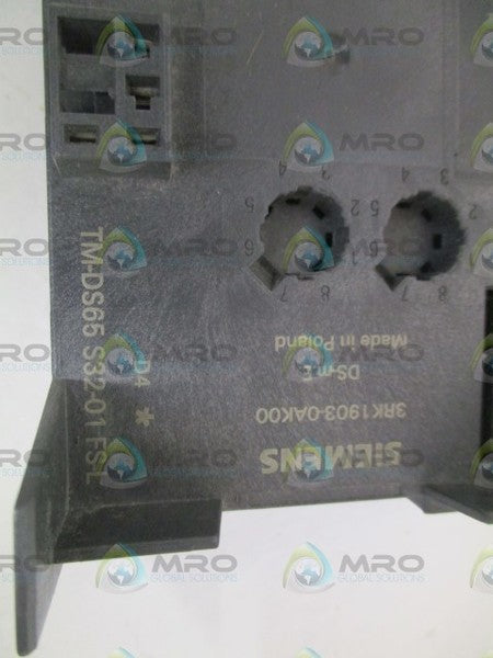 SIEMENS 3RK1903-0AK00 TERMINAL MODULE UNMP