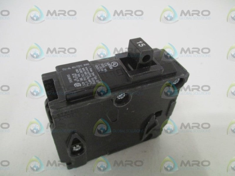 SIEMENS Q115 CIRCUIT BREAKER 15A (CHIPPED) NSNP