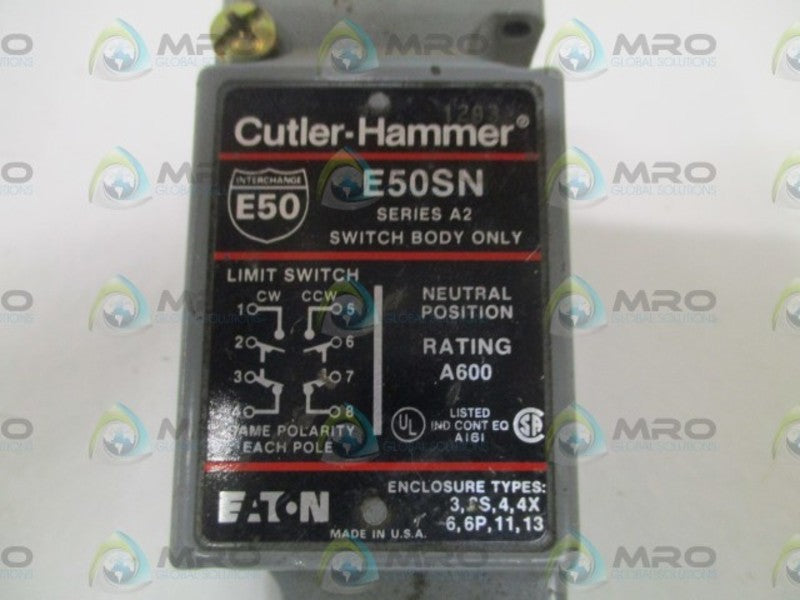 CUTLER-HAMMER E50SN SER. A2 SWITCH BODY ONLY  UNMP