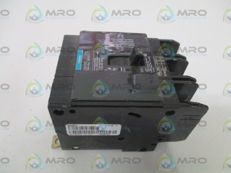 SIEMENS BQD390BP CIRCUIT BREAKER 90AMP (CHIPPED) UNMP