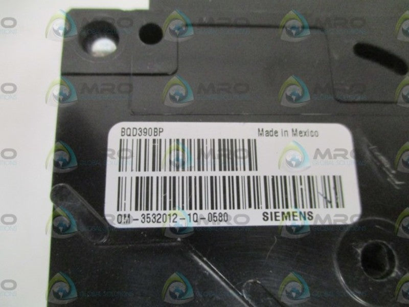 SIEMENS BQD390BP CIRCUIT BREAKER 90AMP (CHIPPED) UNMP