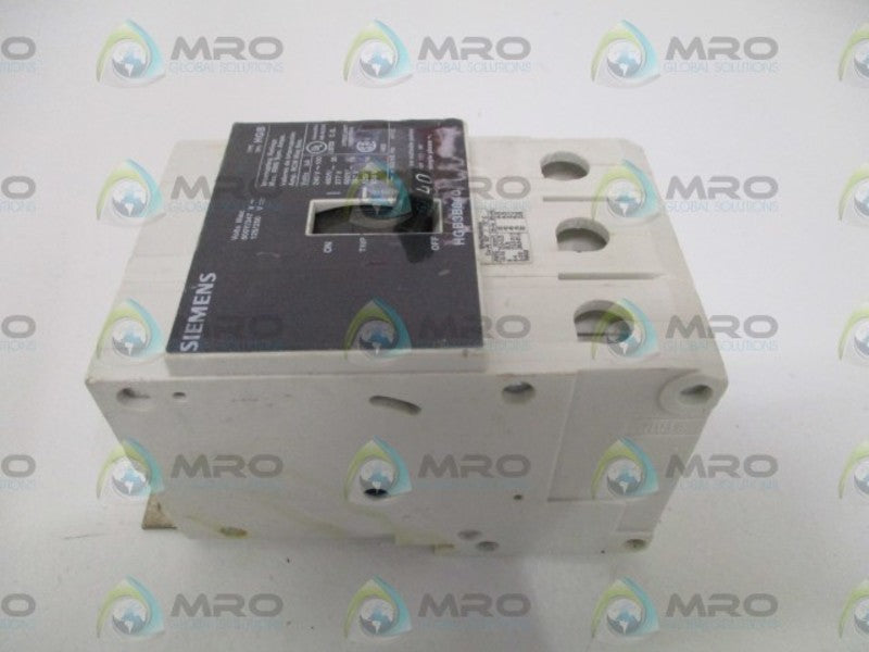 SIEMENS HGB3B040B CIRCUIT BREAKER 40A (CHIPPED) UNMP