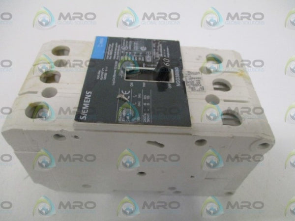 SIEMENS NGG3B060L CIRCUIT BREAKER 60A (CHIPPED) UNMP