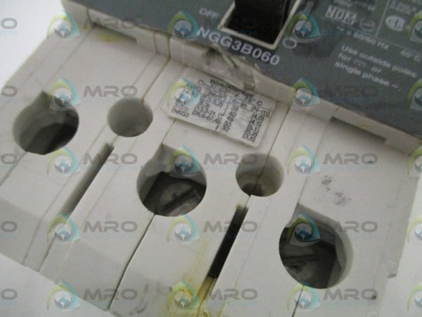 SIEMENS NGG3B060L CIRCUIT BREAKER 60A (CHIPPED) UNMP