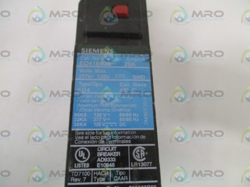 SIEMENS ED41B020  UNMP