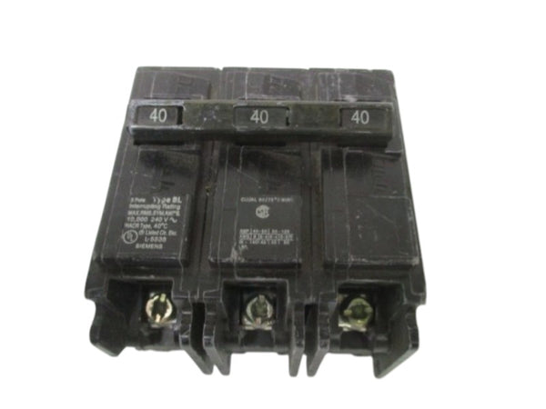 SIEMENS B340 CIRCUIT BREAKER 40A (CRACKED) UNMP