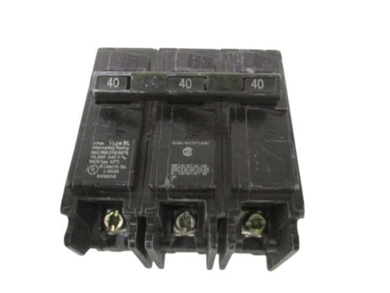 SIEMENS B340 CIRCUIT BREAKER 40A (CRACKED) UNMP