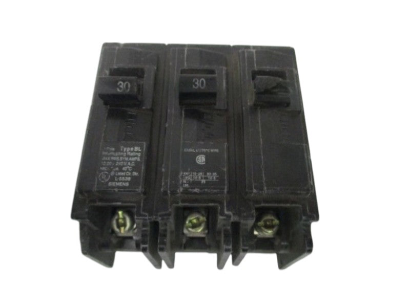 SIEMENS B330 CIRCUIT BREAKER 30A (SWITCH BROKEN/CHIPPED) UNMP