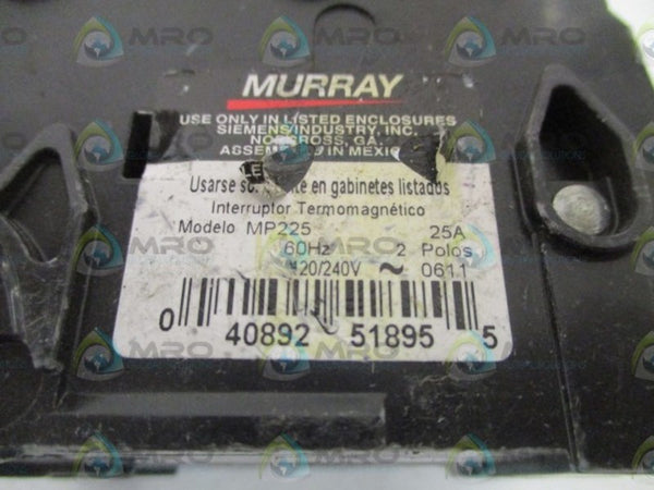 MURRAY MP225 CIRCUIT BREAKER 25A UNMP