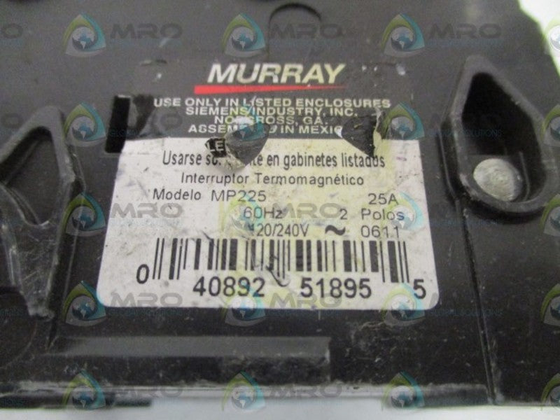 MURRAY MP225 CIRCUIT BREAKER 25A UNMP