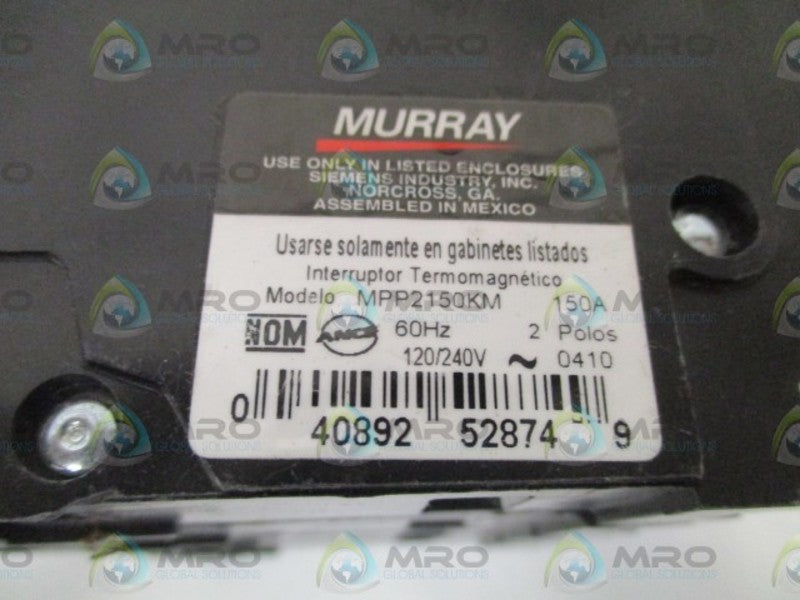 MURRAY MPP2150KM CIRCUIT BREAKER 150A NSNP