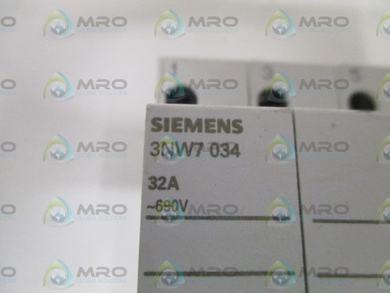 SIEMENS 3NW7-034 FUSE HOLDER 32A 690V NSNP