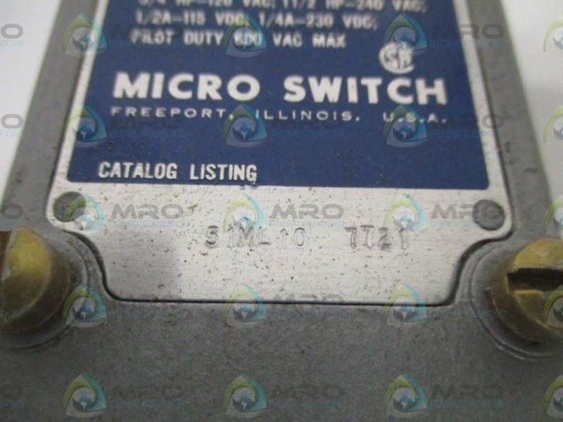 MICRO SWITCH 51ML10 (GREY) UNMP