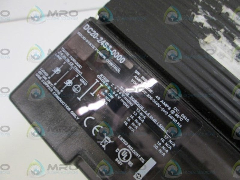 WATLOW SOLID STATE POWER CONTROL DC20-24S3-0000 UNMP