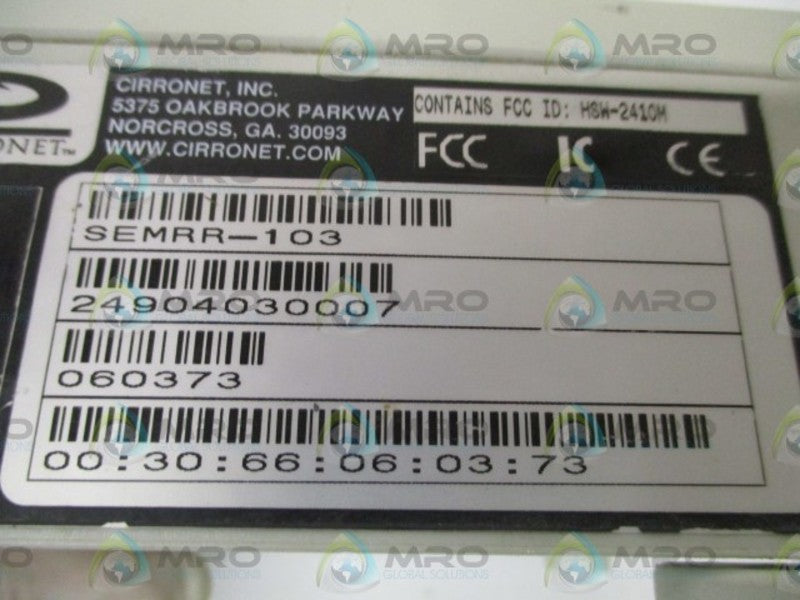 CIRRONET, INC. SEMRR-103  NSNP