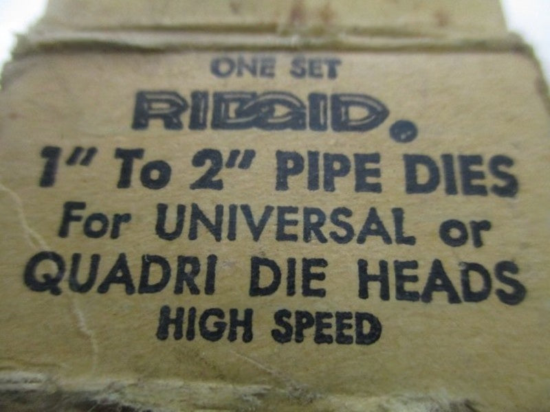 RIDGID 1" TO 2" PIPE DIES (ONE SET) NSMP