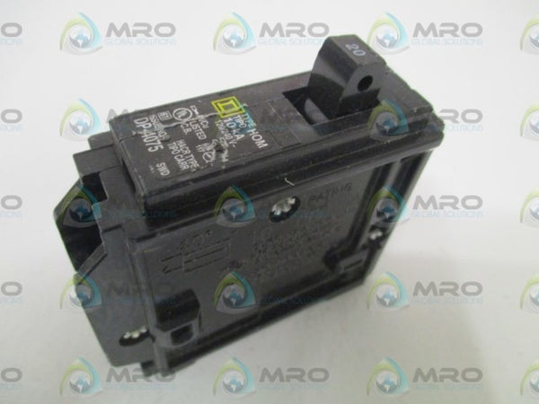 SQUARE D HOM120 CIRCUIT BREAKER 20A UNMP