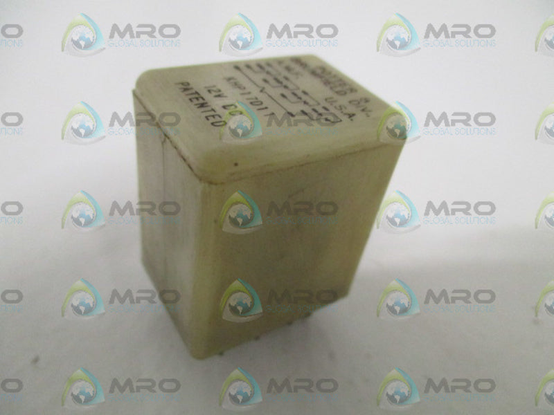 POTTER & BRUMFIELD KHP17D11 RELAY 12VDC UNMP