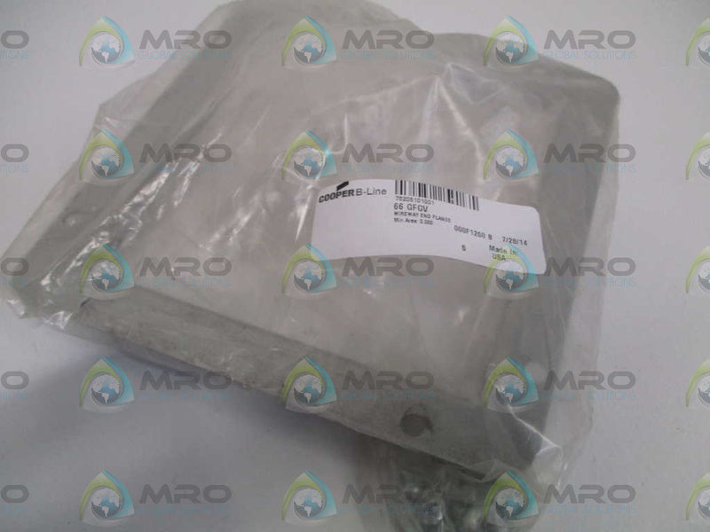 COOPER 66GFGV WIREWAY END FLANGE  NSNP