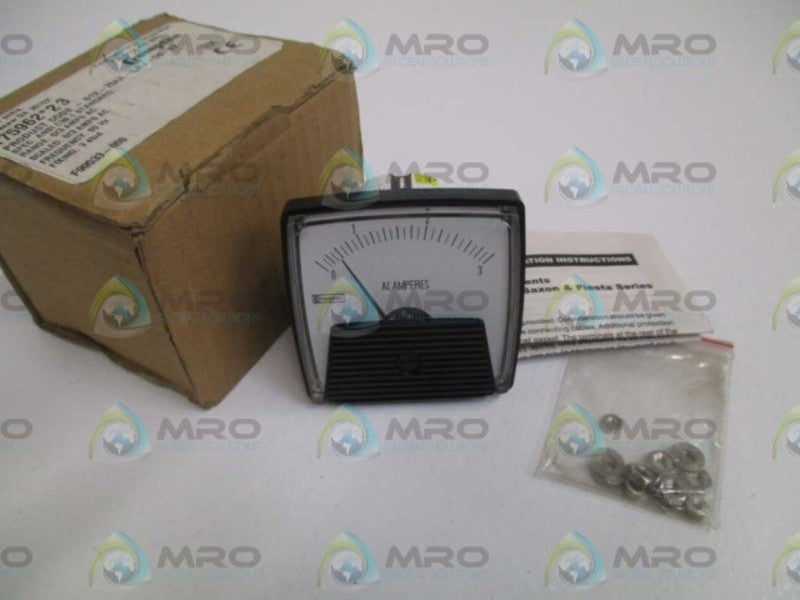 CROMPTON 012-75AA-LJLJ-C6-B3 PANEL METER 0/3AMPS  NSMP