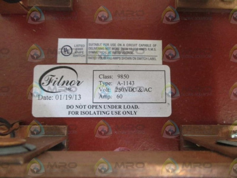 FILNOR 9850 A-1143 (AS PICTURED)  NSNP