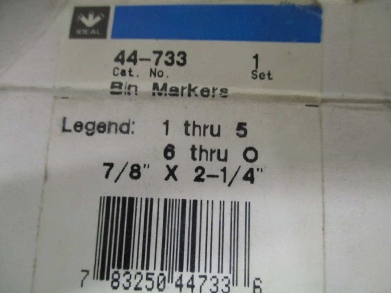 IDEAL 44-733 BIN MARKERS NSMP