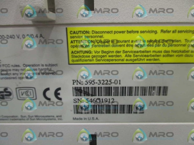 FOXBORO 595-3225-01 DC ROM DRIVE UNMP