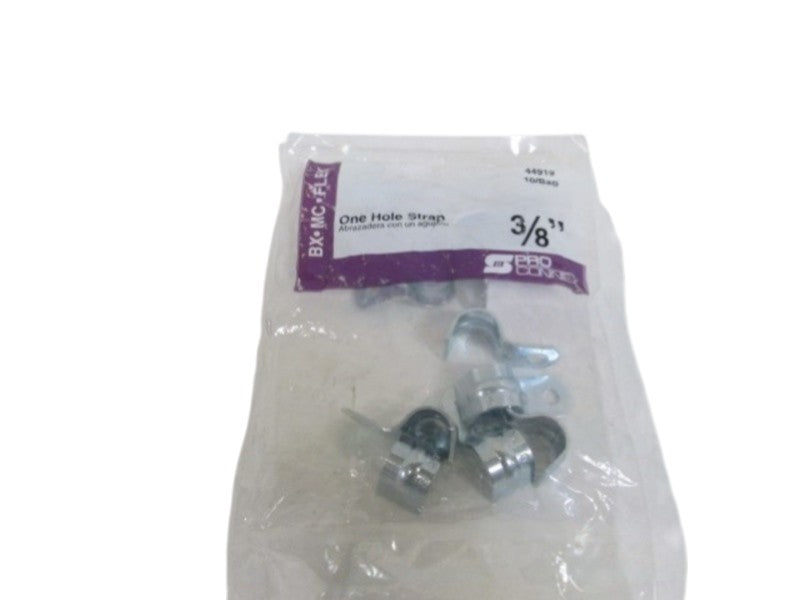 LOT OF 10 S PRO CONNEX ONE HOLE STRAP 3/8" 44919 NSMP