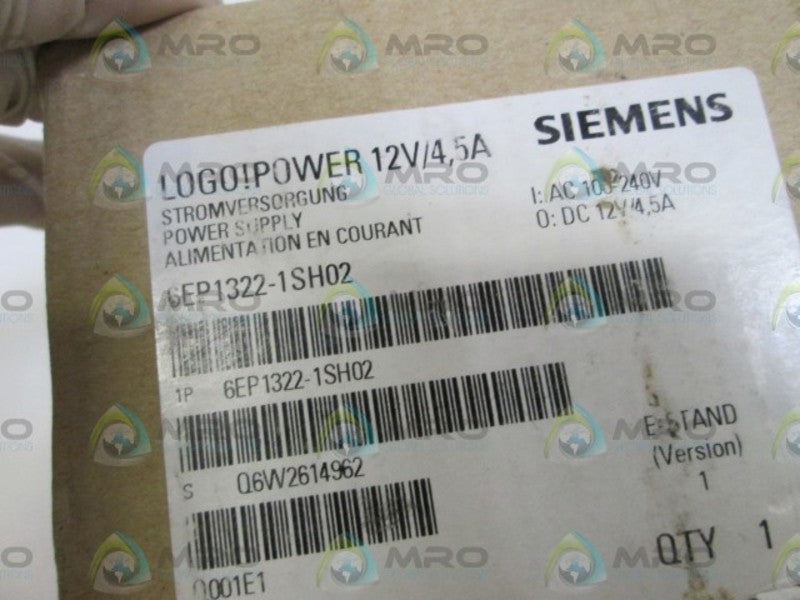 SIEMENS POWER SUPPLY 6EP1322-1SH02 NSMP