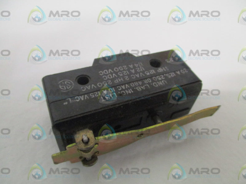 MICRO SWITCH BA-2RV47-A2 LIMIT SWITCH UNMP