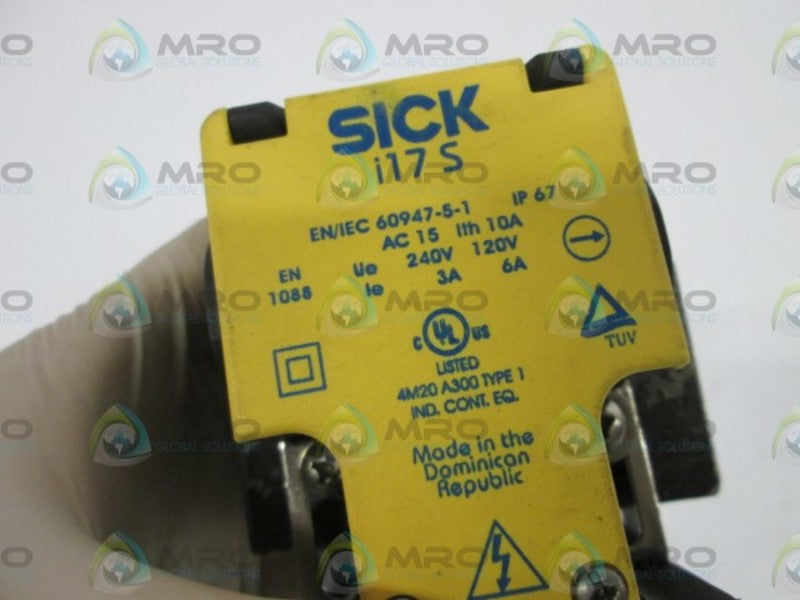 SICK SAFETY INTERLOCK SWITCH I17-5A213 UNMP