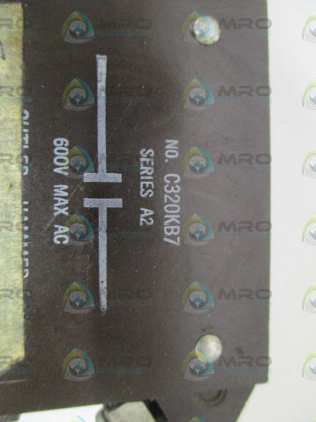 CUTLER-HAMMER C320KB7 SER. A2  AUXILIARY CONTACT  UNMP