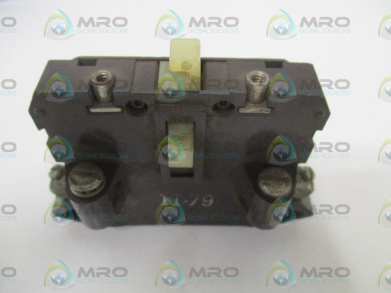 CUTLER-HAMMER C320KB7 SER. A2  AUXILIARY CONTACT  UNMP