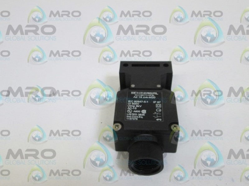 SCHMERSAL SAFETY INTERLOCK SWITCH AZ16ZVK-M20 UNMP