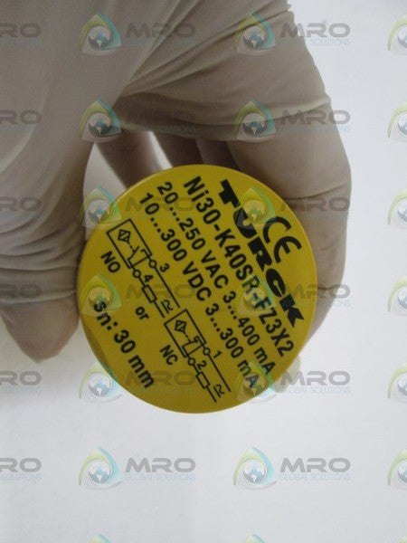 TURCK PROXIMITY SWITCH (AS PICTURED) Ni30-K40SR-FZ3X2 NSNP
