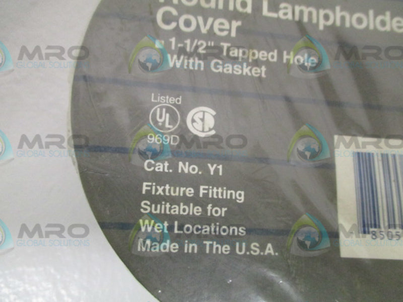 THOMAS & BETTS Y1 ROUND LAMPHOLDER COVER  NSMP