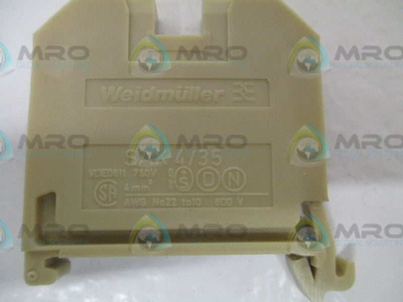 WEIDMULLER SAK-4/35 TERMINAL BLOCK  NSNP