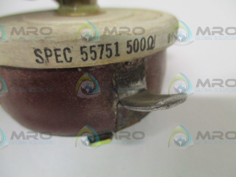 OHMITE 55751 RESISTOR 500OHMS NSNP