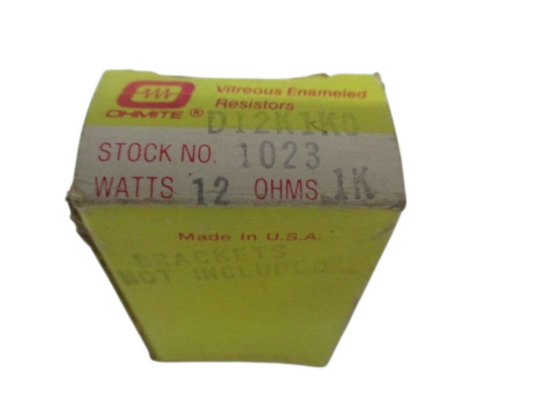 OHMITE D12K1K0 RESISTOR 12W 1KOHMS NSMP