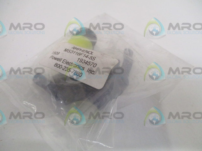 AMPHENOL MS3116F14-5S CIRCULAR CONNECTOR PLUG  NSMP