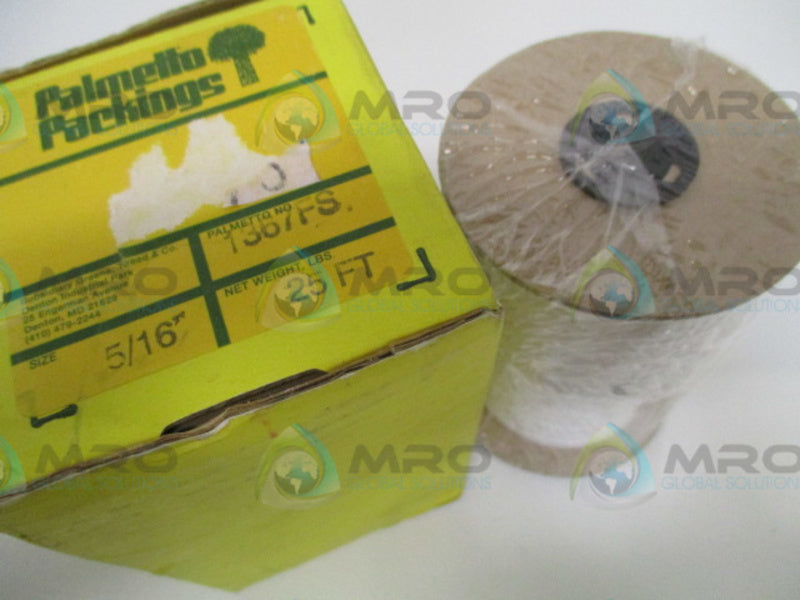 PALMETTO PACKINGS 1367FS PACKING SEAL 5/16" 25FT NSMP