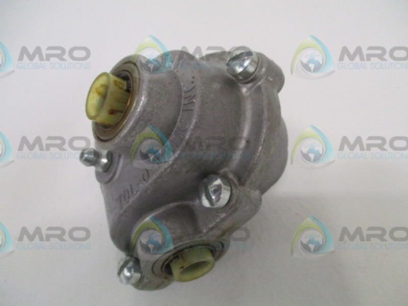 TOLOMATIC 01100100 FLOAT A SHAFT HIGH TORQUE ROLLER BEARING NSNP
