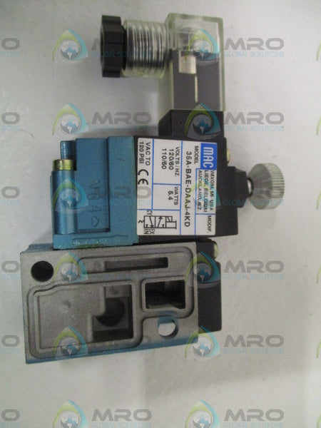 MAC 35A-BAE-DAAJ-4KD SOLENOID VALVE (MISSING ACCESSORIES) NSMP