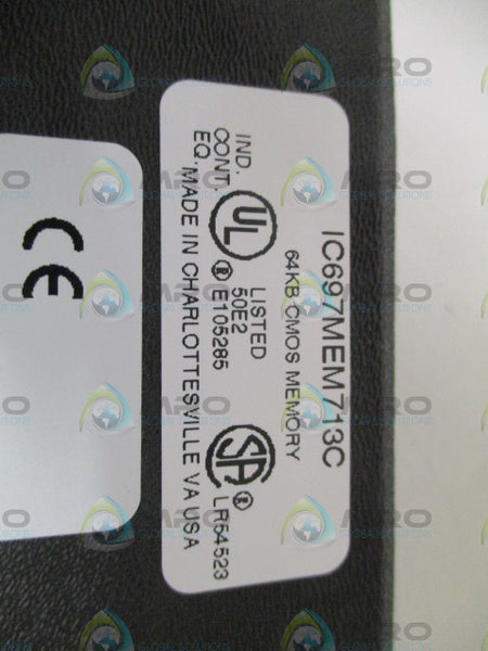 GE FANUC IC697MEM713C 64KB CMOS MEMORY MODULE NSNP