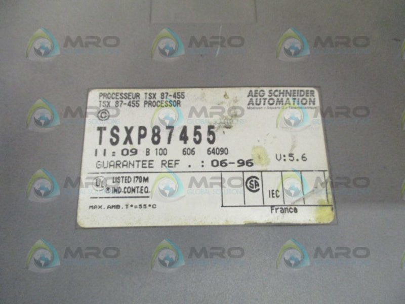 SCHNEIDER AEG TSXP87455 CPU PROCESSOR MODULE UNMP