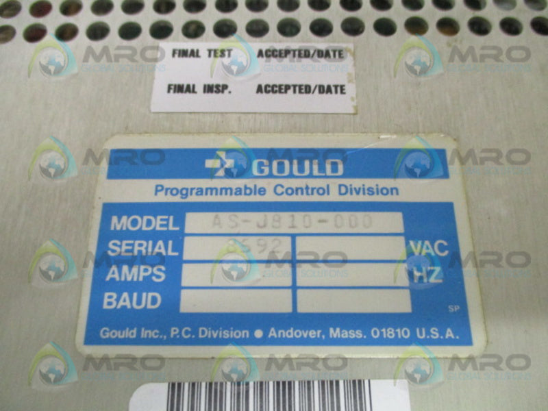 GOULD MODICON AS-J810-000 UNMP