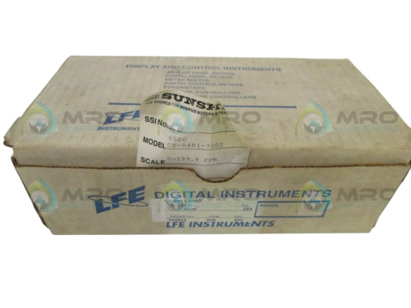 LFE DIGITAL INSTRUMENTS 4500 CE-0401-3002 PANEL MOUNT 0-199.9 FPM NSMP