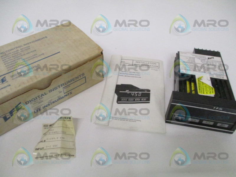 LFE DIGITAL INSTRUMENTS 4500 CE-0401-3002 PANEL MOUNT 0-199.9 FPM NSMP