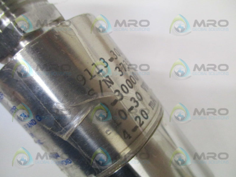 PRECISE SENSORS 9113-30000-01-G-15F-FM PRESSURE SENSOR 0-3000PSIG UNMP